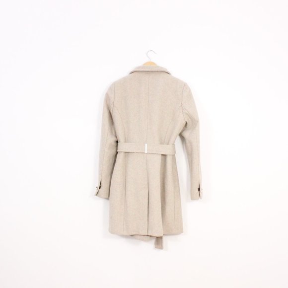 *Calvin Klein Beige Wool Peacoat - Picture 7 of 9